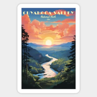 Cuyahoga Valley National Park Travel Poster Sticker